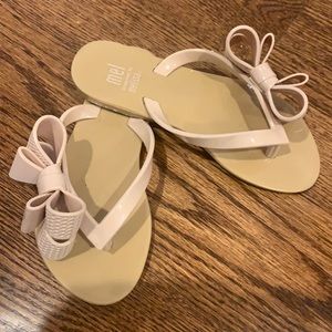 Mini Melissa bow thong sandals